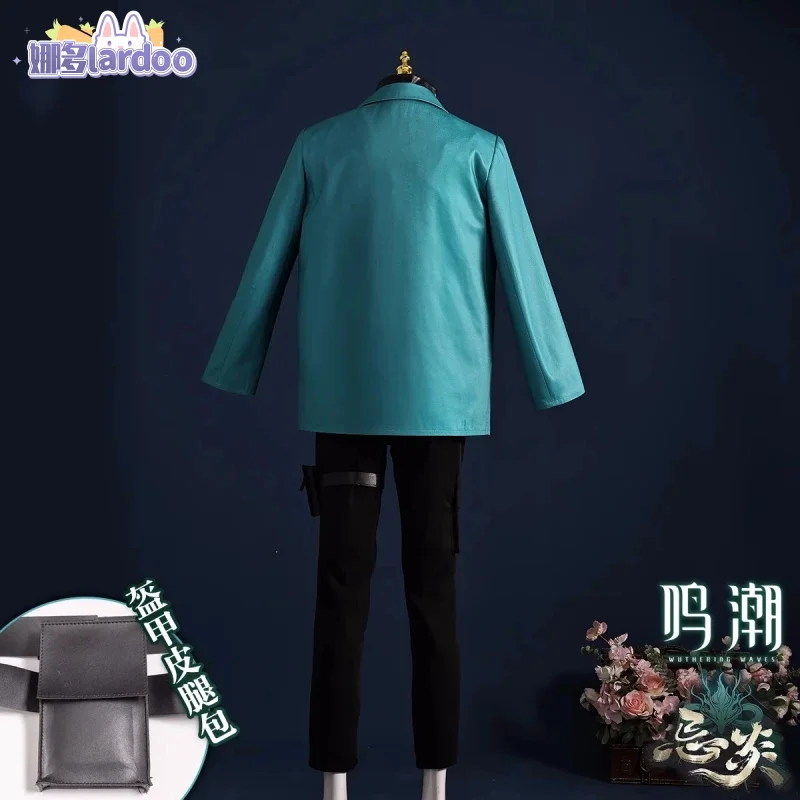 Jiyan Косплей Костюм Wuthering Waves Аниме Мужчины Красивая Униформа Хэллоуин