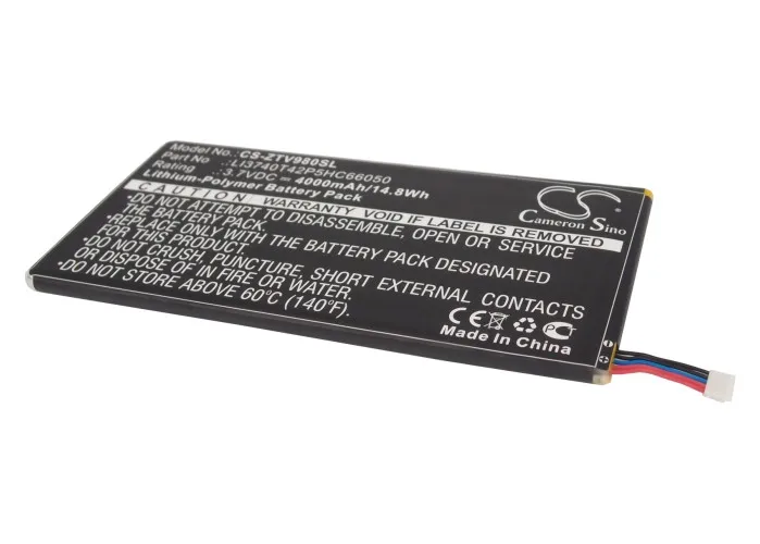 

Аккумулятор Cameron Sino для ZTE LI3740T42P5HC66050 P98T,T98,V9s 4000mAh / 14.80Wh