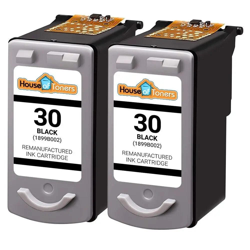 

2pk Remanufactured Canon PG30 Black for Pixma MP210 MP470 MX300 MX310 MP220
