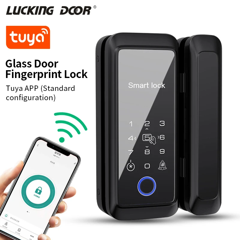 Продажа Смарт-замок Tuya для раздвижных дверей с поддержкой Bluetooth и сенсорной клавиатурой, 13,56 МГц