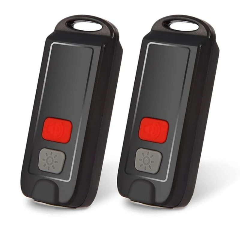 

Personal Alarm,2 Packs Personal Safety Alarms for Women,130 DB Rechargeable Keychain Alarm with LED Light Flashing Light