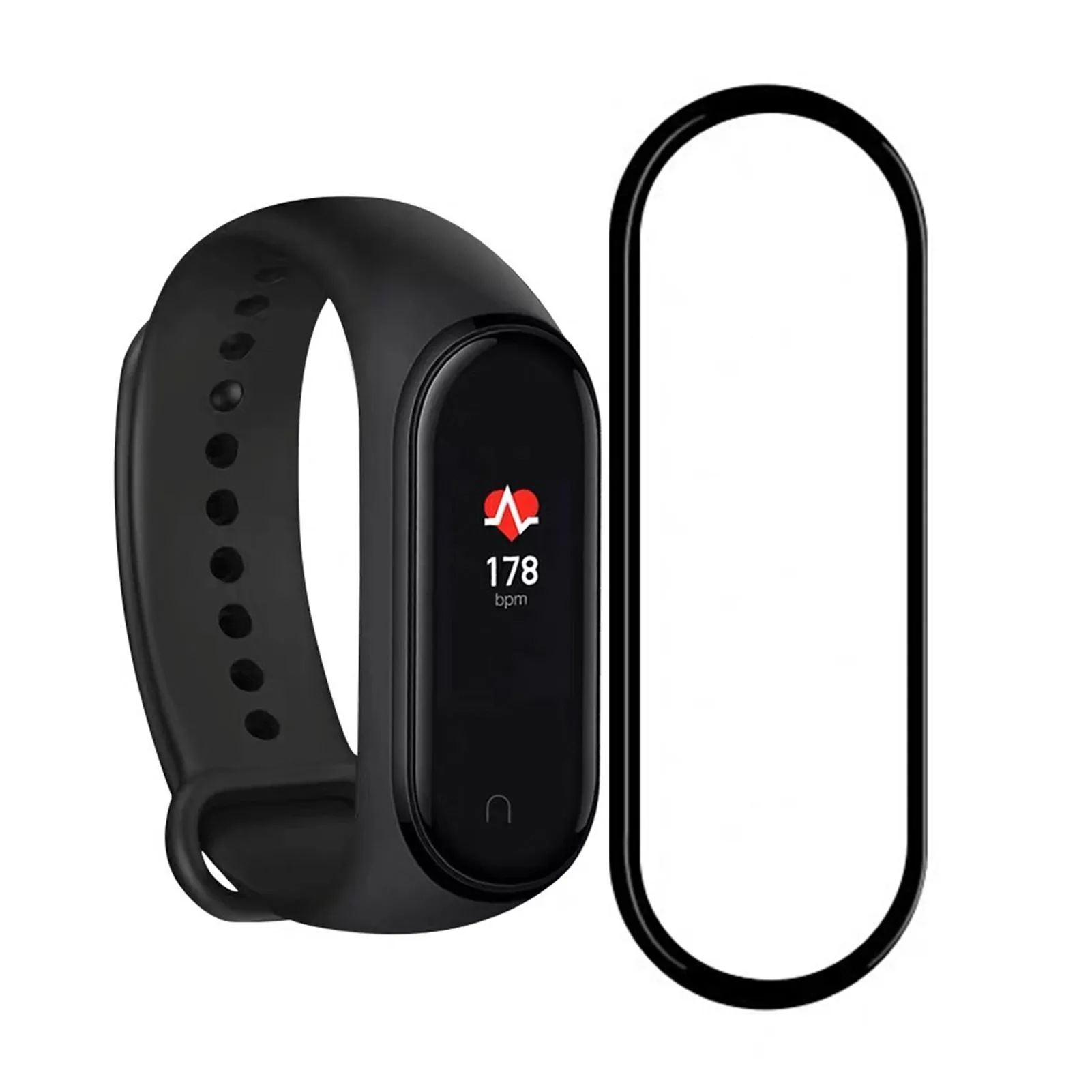 

2 шт. Защитная пленка для Miband 7 42 мм Защита экрана для смарт-часов полный защитный чехол умный аксессуар Браслет для наручных часов