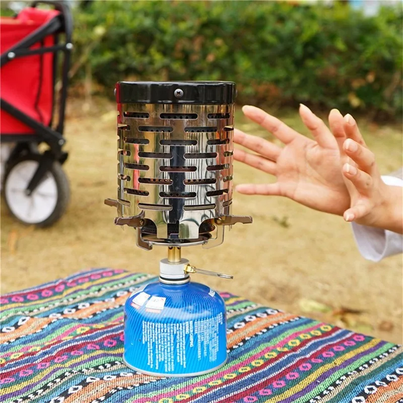 

Осенняя уличная нагревательная мини-бленда, фотопечь, оборудование для кемпинга, портативная зимняя нагревательная бленда из нержавеющей ...