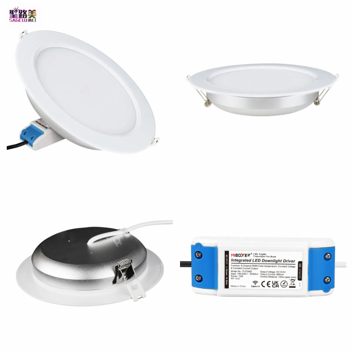 

Фонарь светодиодный потолочный, 12 Вт, RGB + CCT, Zigbee 3,0