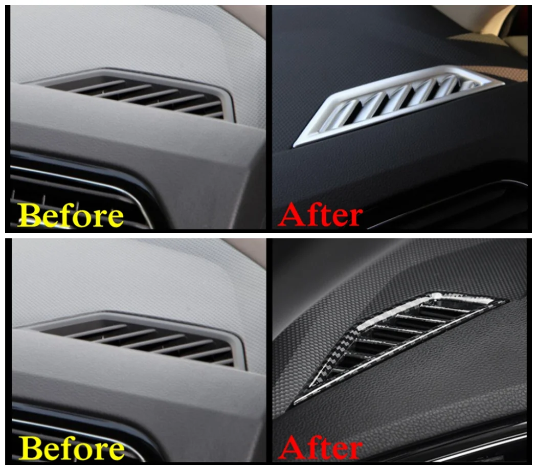 

For Volkswagen VW Tiguan 2016 - 2022 Car Side Air Conditioning AC Outlet Vent Decoration Cover Trim Air AC Cover Trim