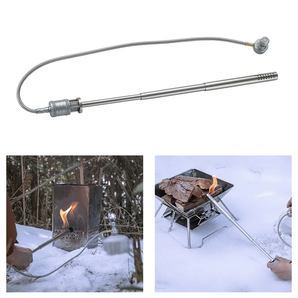 И практичный выдвижной пожарный стартер газовый прибор для кемпинга барбекю