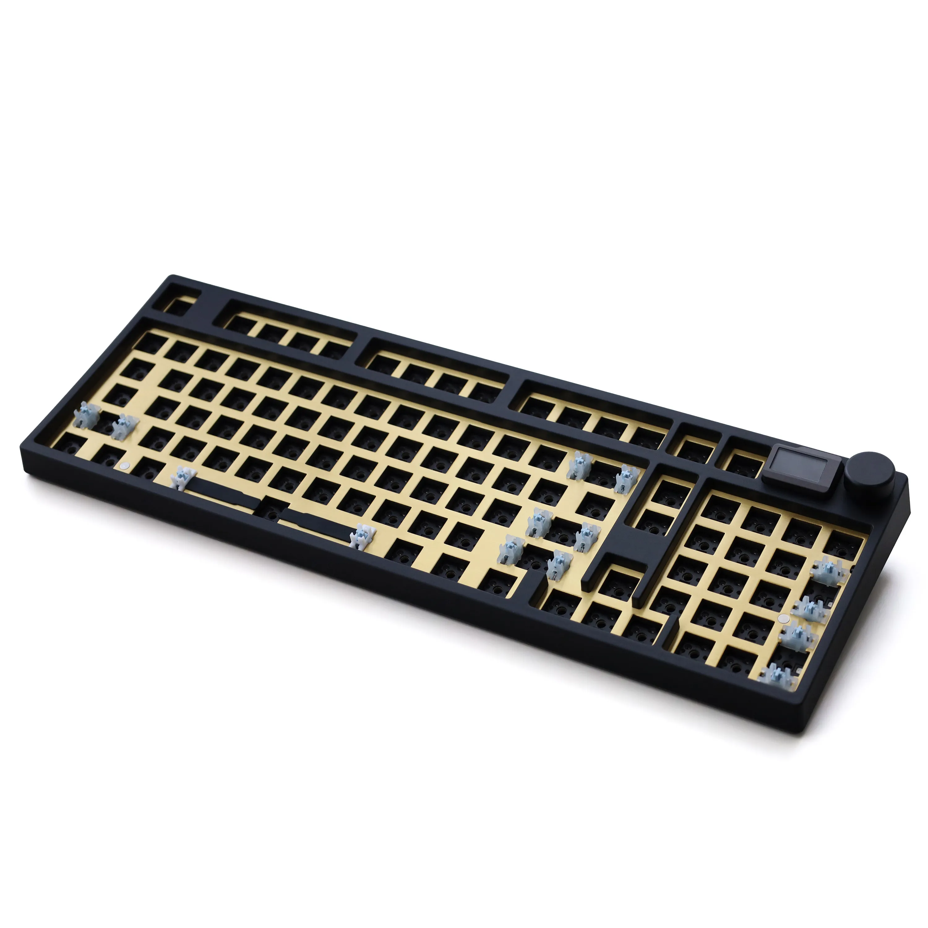 Фото Игровая клавиатура Keydous NJ98-CP V3 с магнитными переключателями, три режима подключения, регулируемый ход клавиш, без зон смерти, беспроводная, с возможностью горячей замены переключателей №5