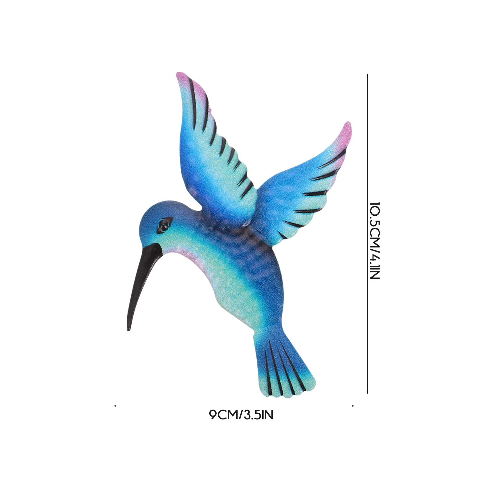 2 шт. настенное украшение железная птица колибри кулон кованый подвесной декор