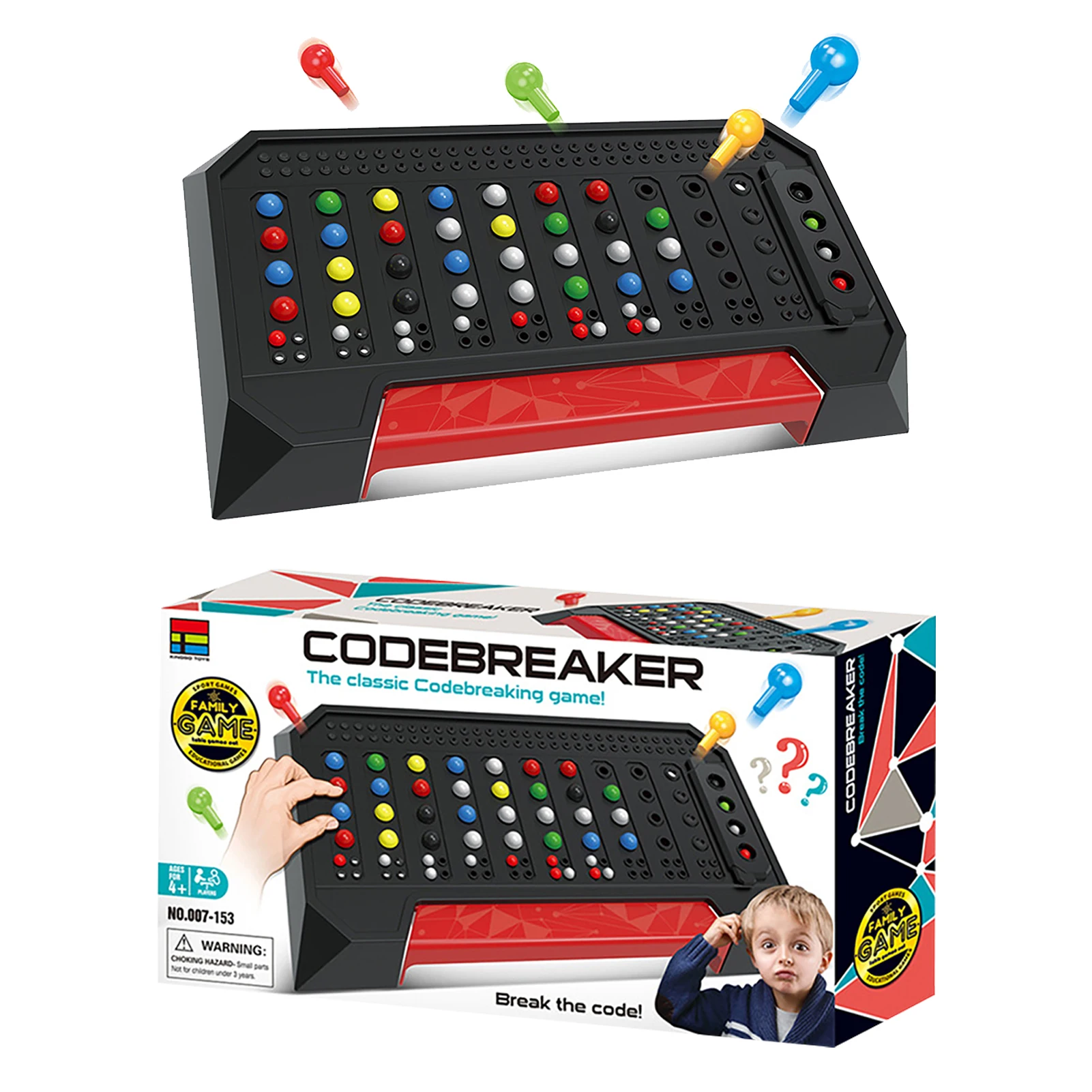 

Code Breaker Board Game Montessori Educational Toys Kids Brain Development Logic Thinking STEM Toys Mini Board Toy For Family