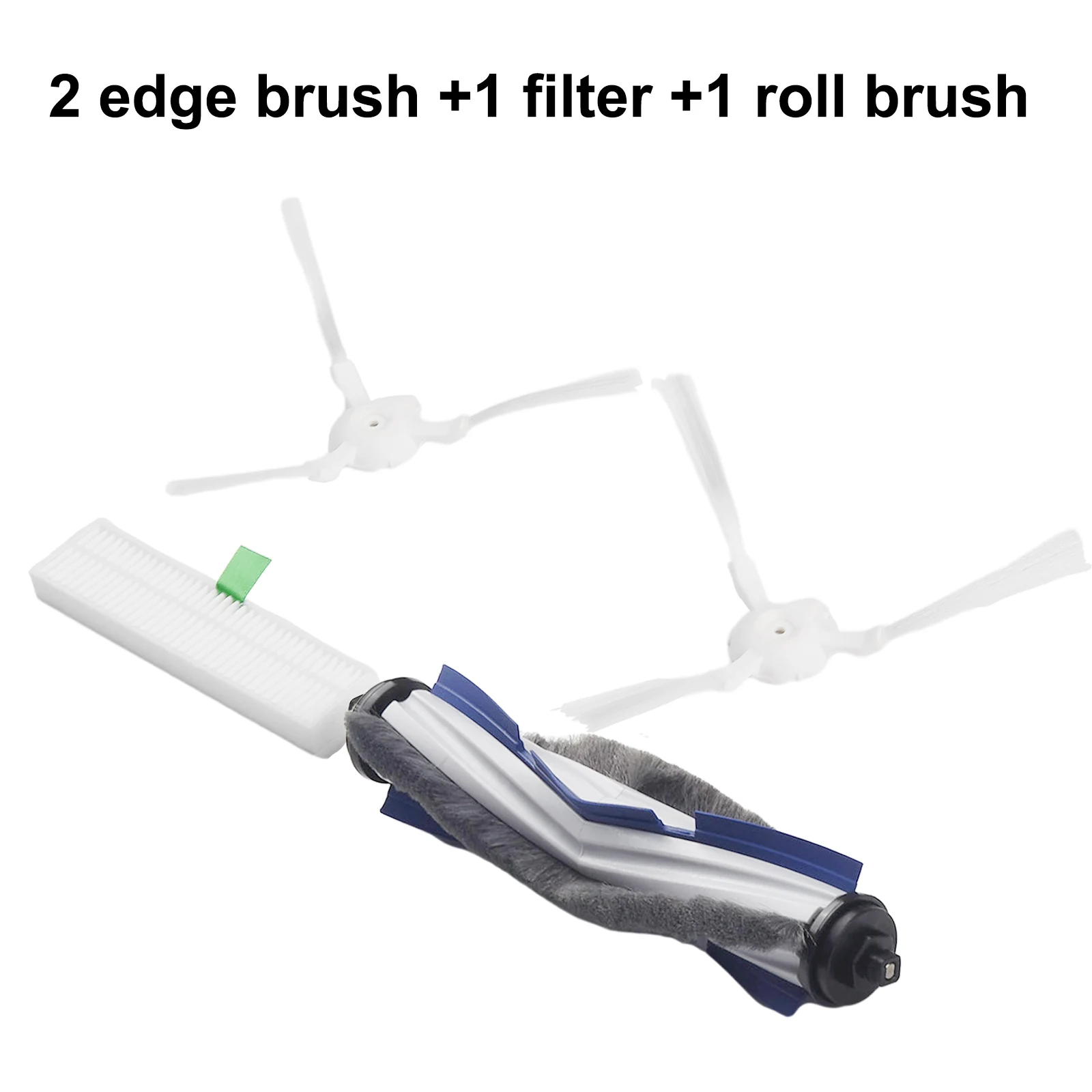 

1Pc High Efficiency Filter & Rolling Brush For Rowenta ZR740003 For Explorer 60 Robot Vacuum Cleaner With 2Pcs Side Brushes