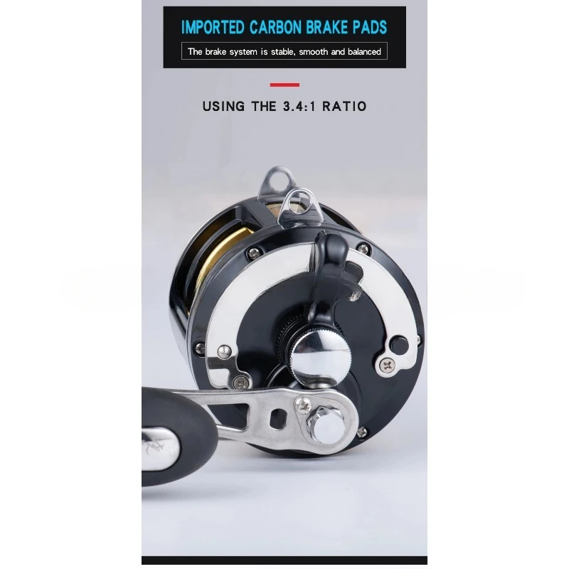 Lurekiller Game Reel Trolling TG9000 24KGS drag 8BB Carbon washers 3.4:1 0.5mm-620M Ocean Boat Fishing Overhead