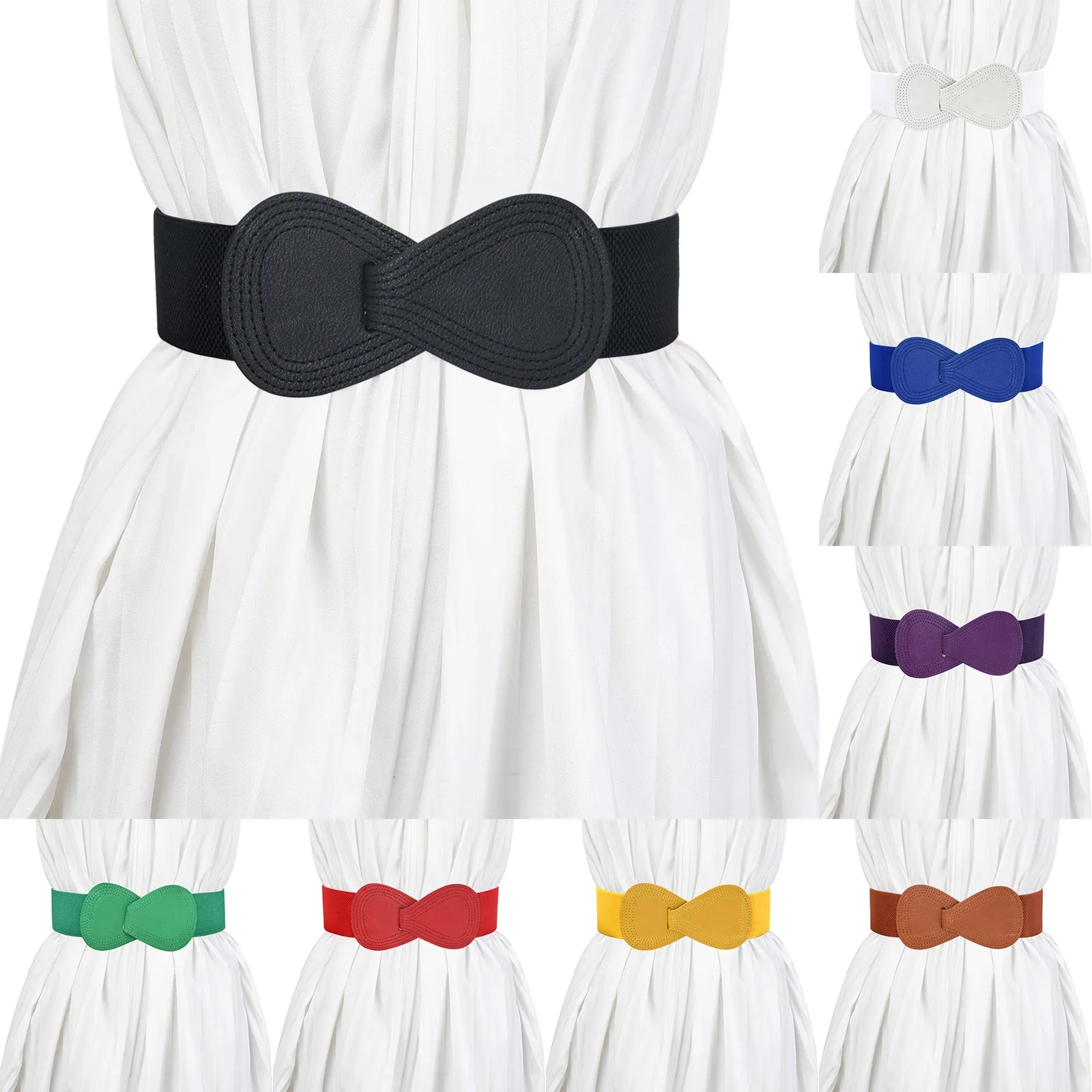 

Sash Belt Women's Belt New Women's Elastic Belt With Down Coat Wrap Waistband Wide Belt Big Tall Leather Belt