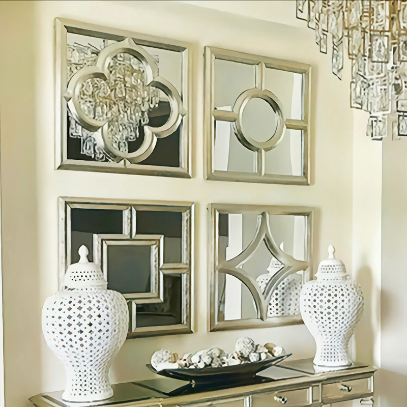 

Appearance Large Wall Mirror Makeup Design Interior Aesthetic Wall Mirrors For Living Room Grand Miroir Decorate Room HY50WM
