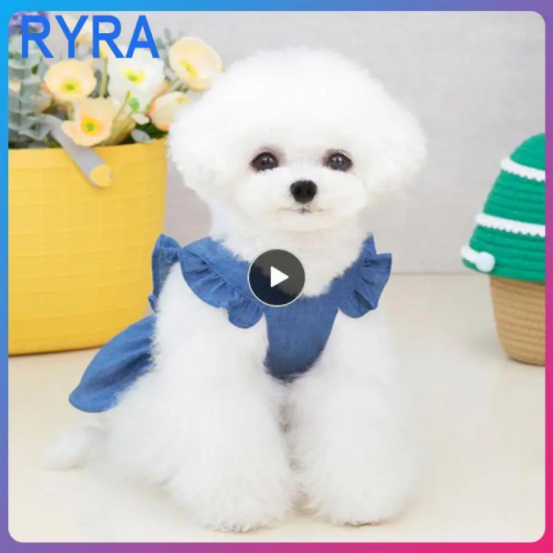 

Puppy Clothes Refreshing And More Breathable Cotton Material Pet Clothes Suitable Shoulder Width Pet Dress Kitten Clothing