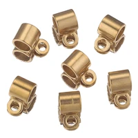 20pcslot stainless steel pendant connectors bail clasps gold charms pendants clip pinch hooks for diy jewelry making supplies