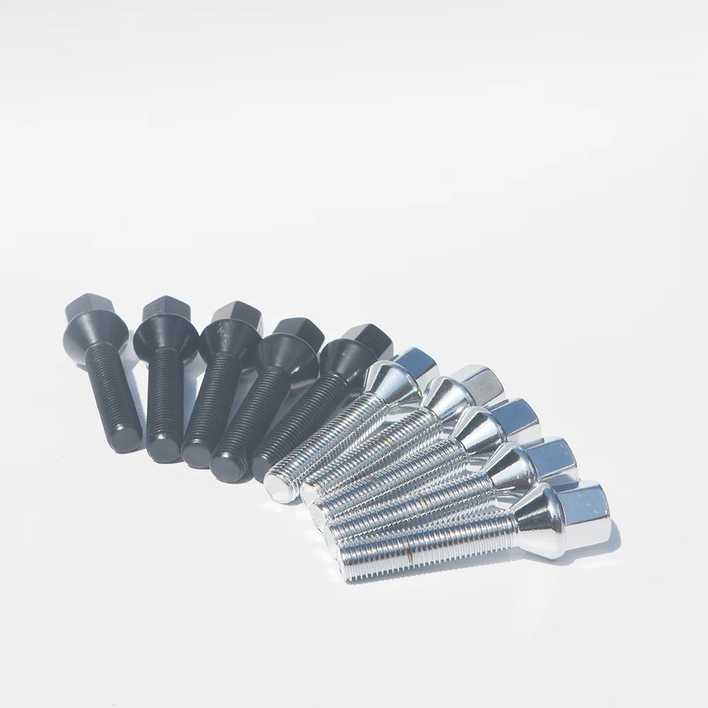 

10шт 12х1,5 | 12х1,25 | 14х1,5 | 14х1,25 | 40 мм | 45 мм | 50 мм | 55 мм коническое сиденье, проставка для колес автомобиля, адаптер, колесные болты для BMW