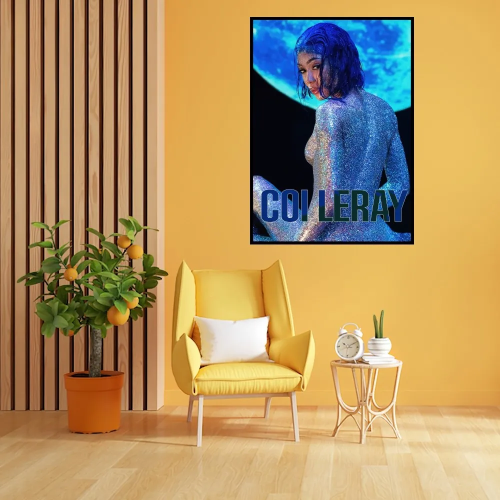 Рэпер C-Coi Leray Lemon Cars Печать плакатов Настенная живопись Спальня Гостиная