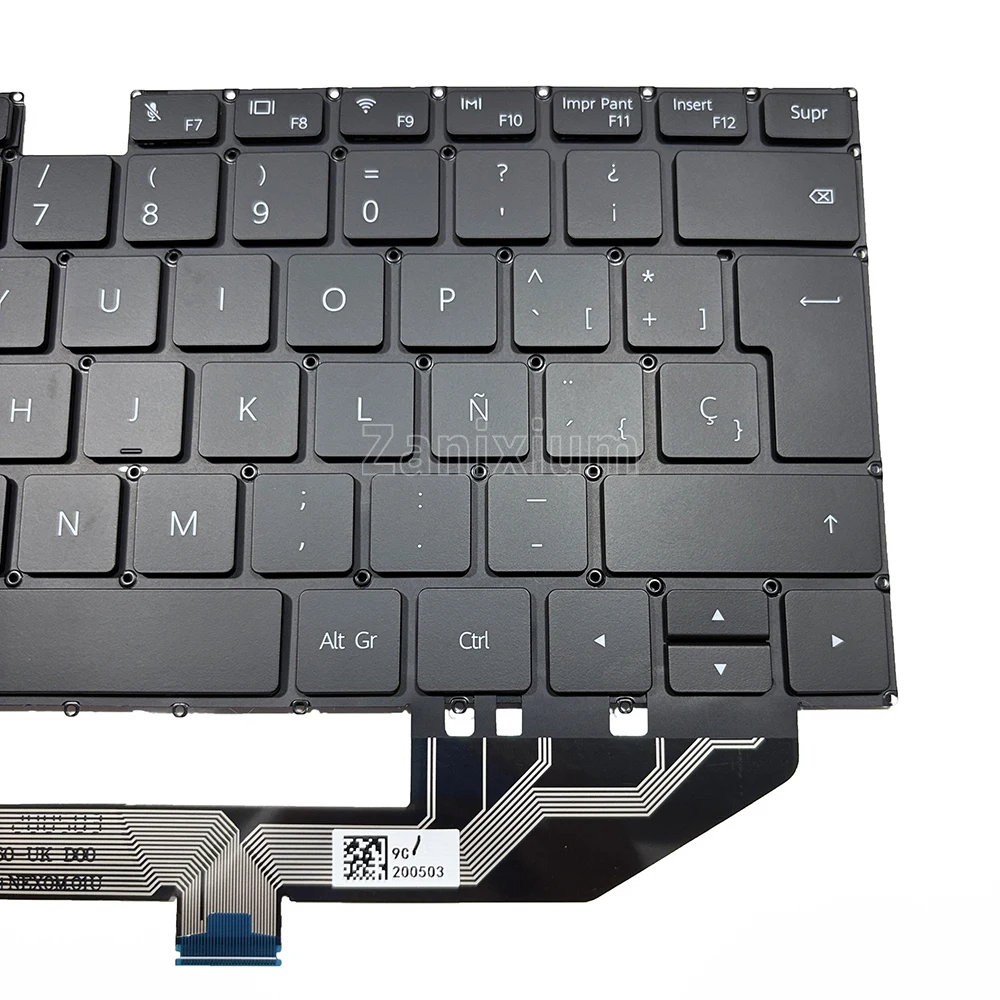 Фото Испанская клавиатура с подсветкой для HUAWEI MateBook X Pro MACH-W19 MACH-W29 MACH-W09 MACH-W19B MACH-W19C MACH-WX9,MACHR-W19L MACHR-W29,MACHC-WAH9LP MACHC-W19C MACHC-W29BL MACHC-WAE9LP,MateBook X Pro MACHD-WFE9 №4