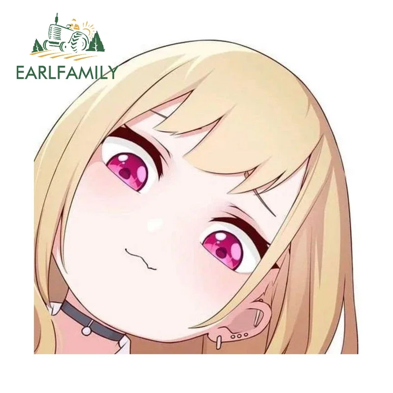 

EARLFAMILY 13 см x 11 см для Марина Китагава, автомобильная наклейка, модная наклейка на доску для серфинга, забавное искусственное украшение