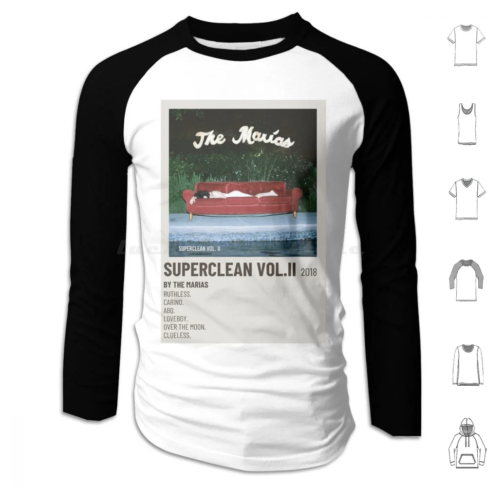 Хлопковая толстовка Superclean с длинным рукавом Обложка для альбома музыкальных