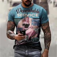 mens summer new cool 3d tees round neck short sleeve loose personality t shirt printed pattern casual short t shirt tops