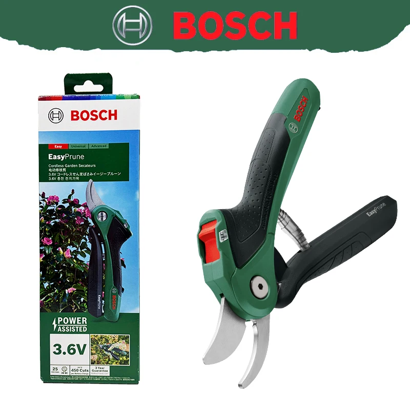 Фото Беспроводные электрические садовые ножницы Bosch, профессиональные ножницы для электриков, садовые ножницы для обрезки растений на открытом воздухе EasyPrune. №2