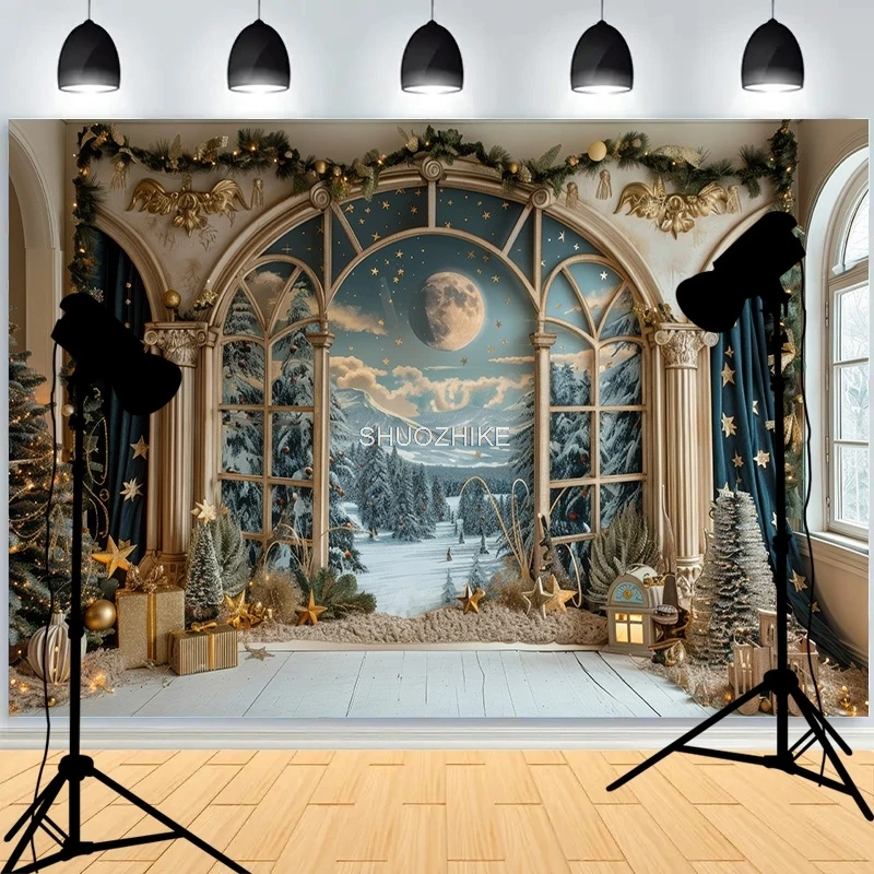 Рождественский фон для фотосъемки ZHISUXI