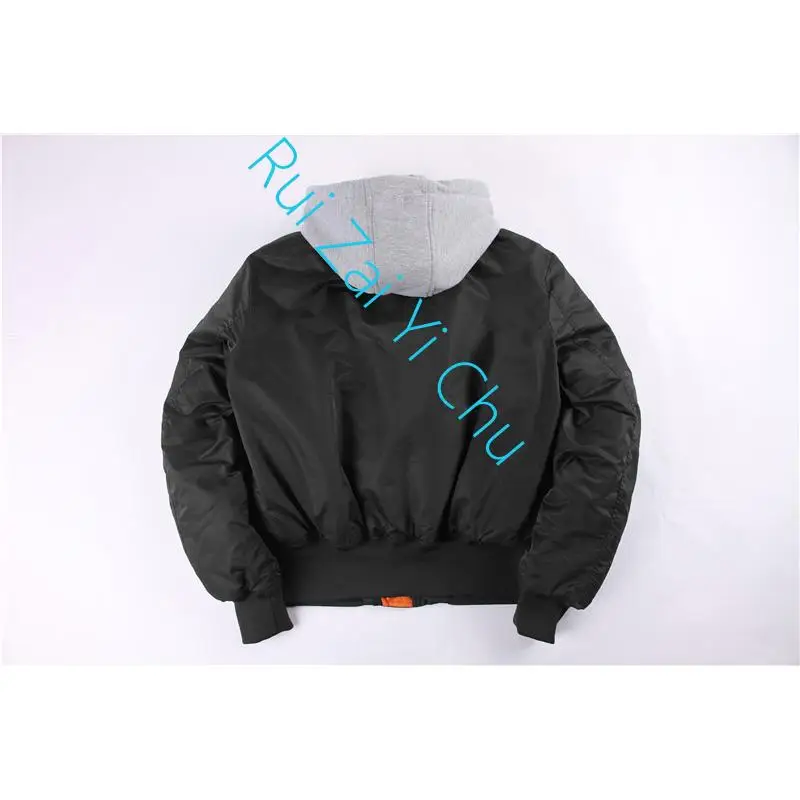 Winter New Bomber Jacket Men Military with Hood Vintage Oversize Pilot Coats Man Hip Hop Windbreaker 2023 Plus Size Thick Ma1