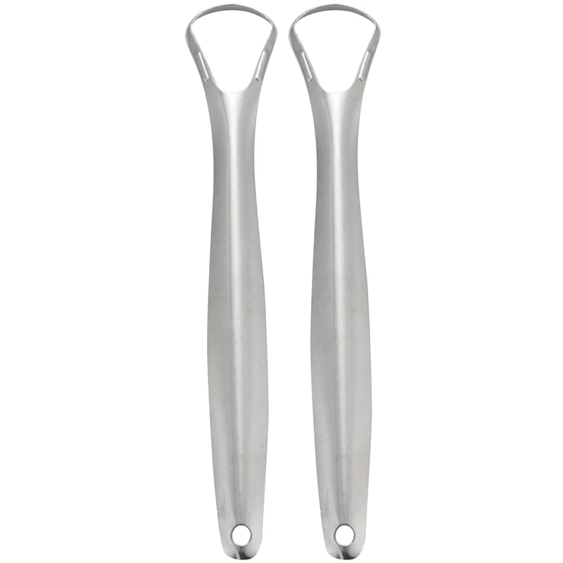 

2X Tongue To Bad Breath Scraper Fresh Breath Stinky Tongue Scraper Oral Cleaning Tool