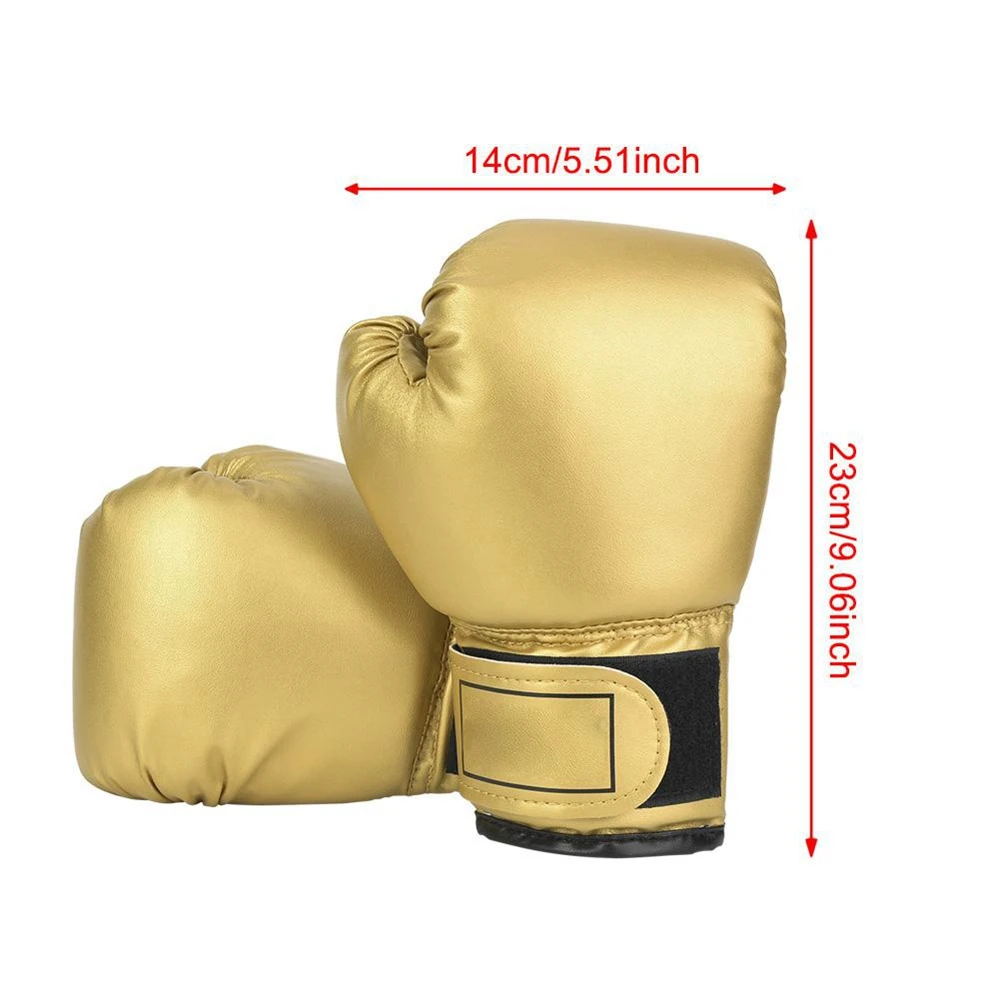 1 Pair Child Boxing Gloves PU Leather Kids Sandbag Punching Sparring Training Mitts Breathable Training Fighting Gloves