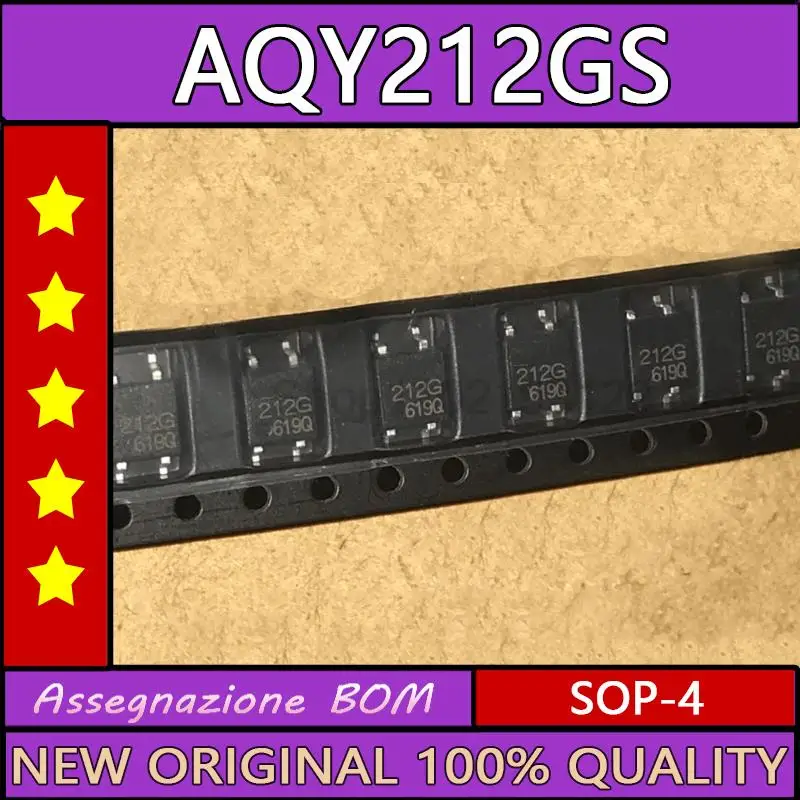 5 шт./лот новый оригинальный aqy212 aqy212gs 212g патч sop-4 патч высокоскоростной оптрон