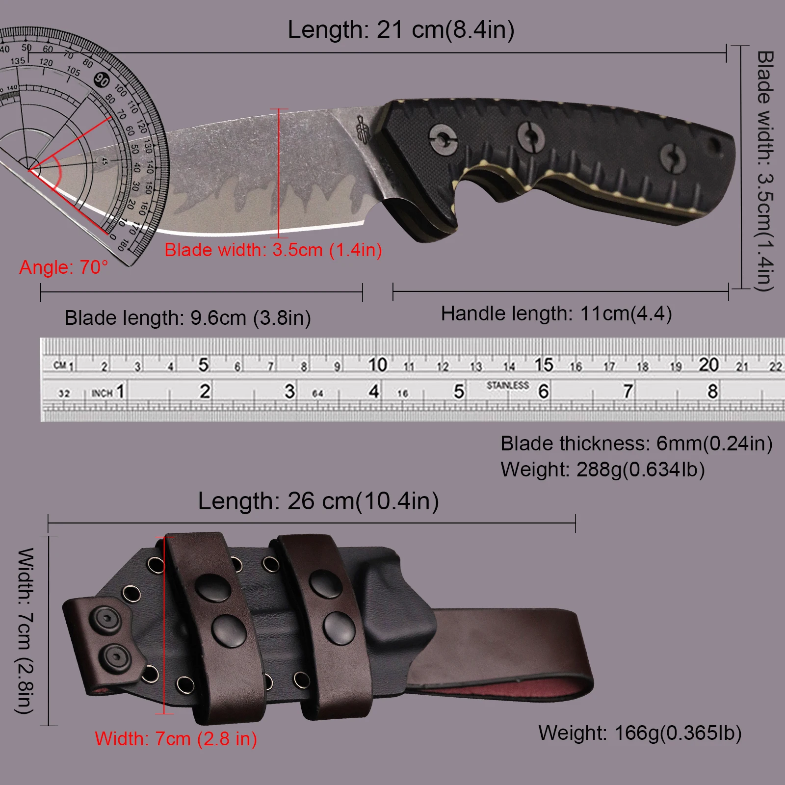 M-L (U.S.A) DC53 Stone Wash All Tang One Уличный нож для выживания в джунглях кемпинга EDC охотничий