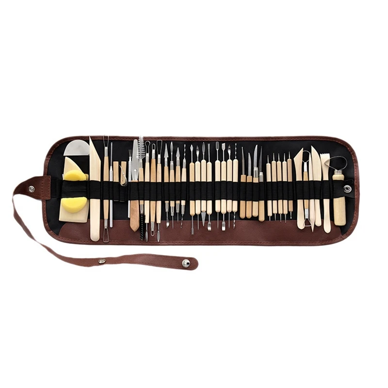 

41Pcs Pottery Tool Set,Contains Most of the Modeling Clay Tools to Meet Your Great Needs for Sculpting and More