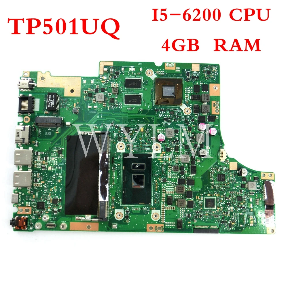 

TP501UQ I5-6200CPU Laptop mainboard For ASUS TP501UB TP501UQ Notebook computer motherboard 90NB0CV0-R00020 Tested free shipping