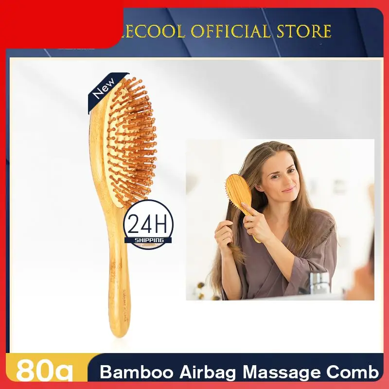 

Massage comb Hair Brush Nature Wooden Anti-static Detangle Brush Hair Scalp Massage Comb Air Cushion Styling Tools For Hair Salo