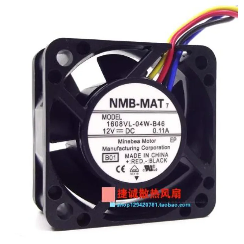 Новый Кулер Для процессора вентилятор для NMB 1608VL-04W-B46 4020 12V 0.11A 4 см 4-проводной ШИМ Вентилятор охлаждения шасси