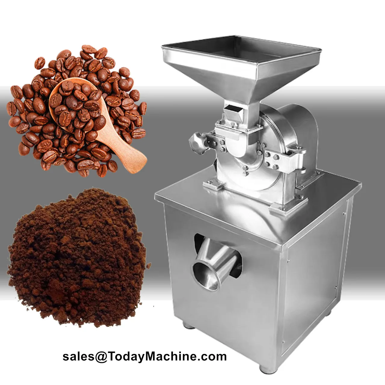 

Stainless Grain Mung Bean Grinding Machine Commercial Dry Spice Industrial Pulverizer Machine