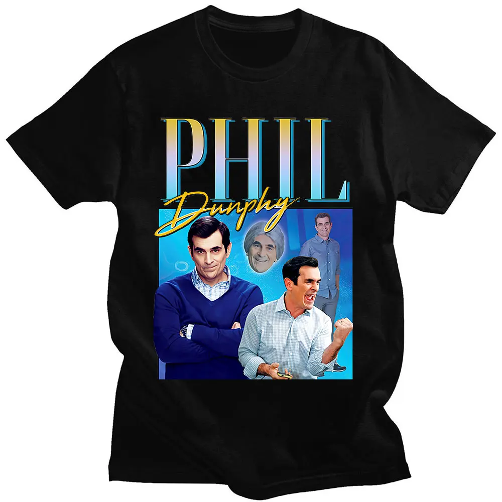 

Phil Dunphy TV Show Send Friend Gift T-shirts Harajuku Interesting Graphics Print Short Sleeve Cotton Tee Shirt Oversize Unisex