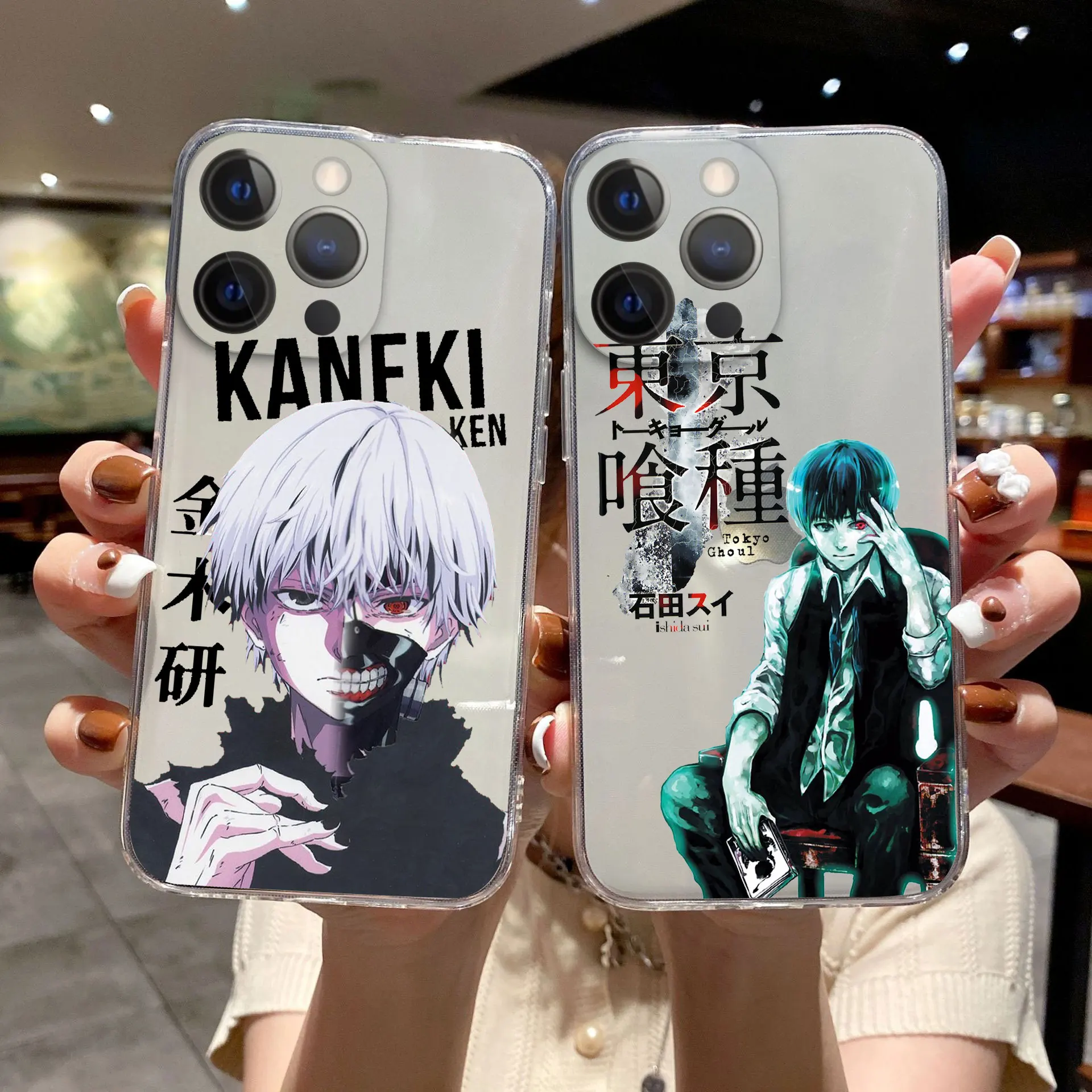 

Soft Phone Case Tokyo Ghoul Kaneki Ken Cover For iPhone 13 12 11 Pro Max Xs Xr 6 8 7Plus SE2020 12 Mini Anime Clear Rear cover