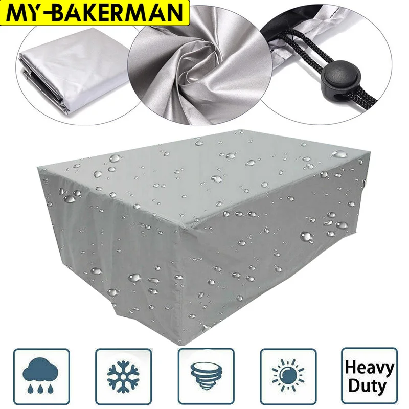 

55 Sizes Patio Waterproof Cover Outdoor Garden Furniture Covers Rain Snow Chair covers for Sofa Table Chair Dust Proof Cover