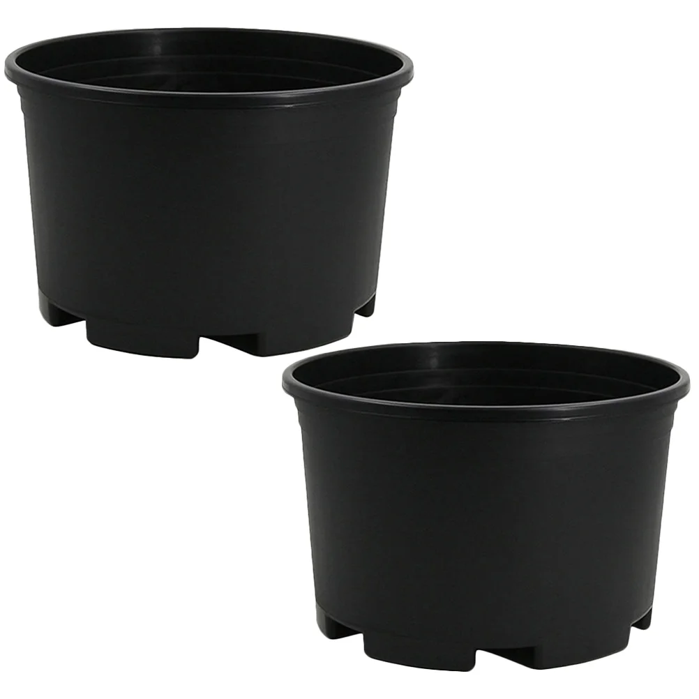 

2pcs Round Extra Large Flowerpot Gardening Large Plastic Pot Orchid Pot