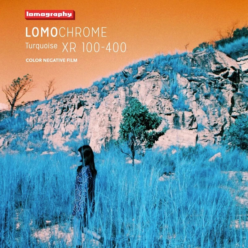 Новинка 1/3 рулона ломографии ISO 110/120/135 Бирюзовый специальный тон цветная пленка