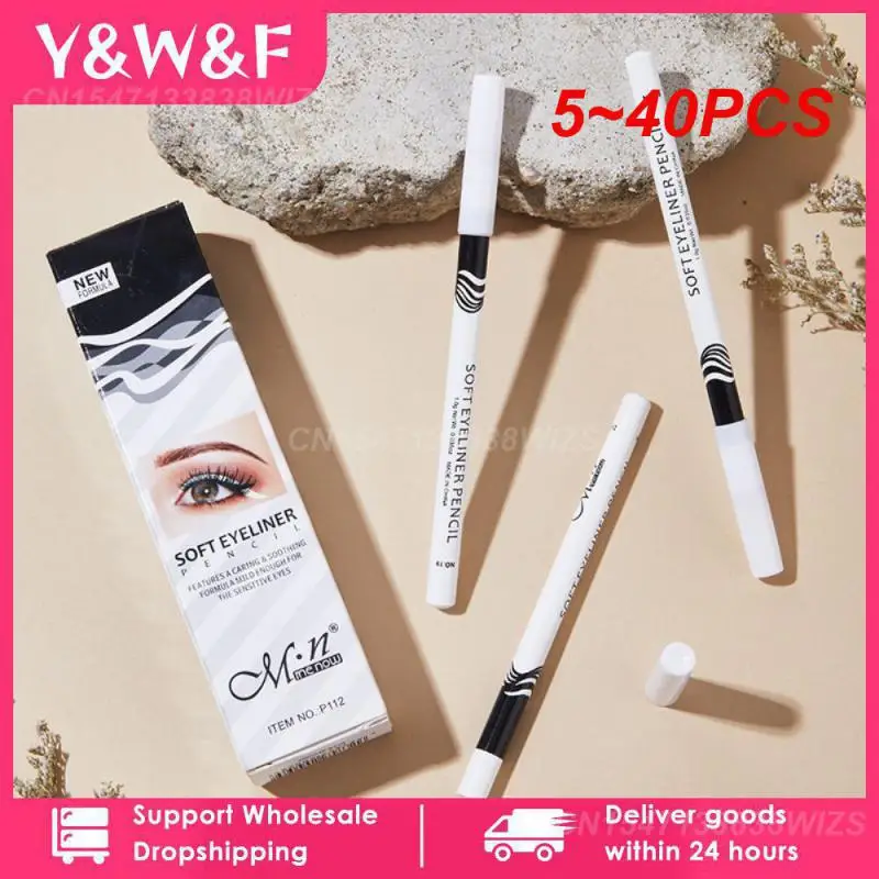 

5~40PCS New White Eyeliner Makeup Lasting Smooth Easy To Wear Eyes Brightener Waterproof Fashion Eyes Liner Pencils Eye Makeup