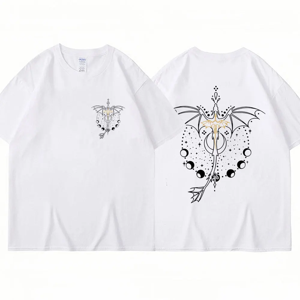 Harajuku Basgiath War T Shirts College Fourth Dragon Rider Wing High Quality T-Shirt Men Women Oversized Cotton Casual Tee Shirt