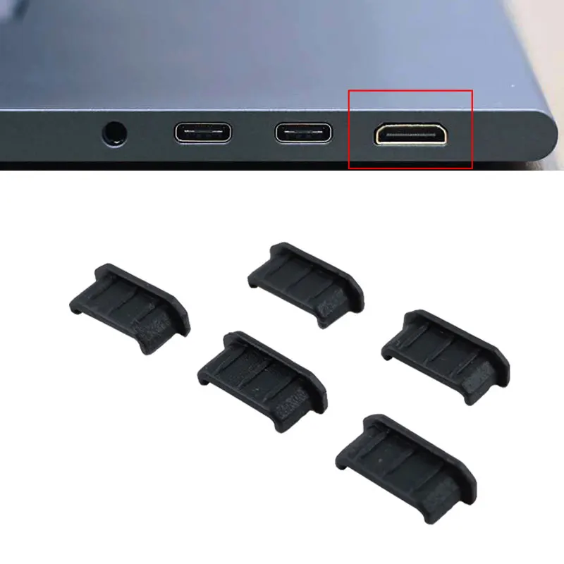 1000pcs/Lot Silicone Material MINI HDMI Male Head Dustproof Cover Data Interface Dustproof End Plug
