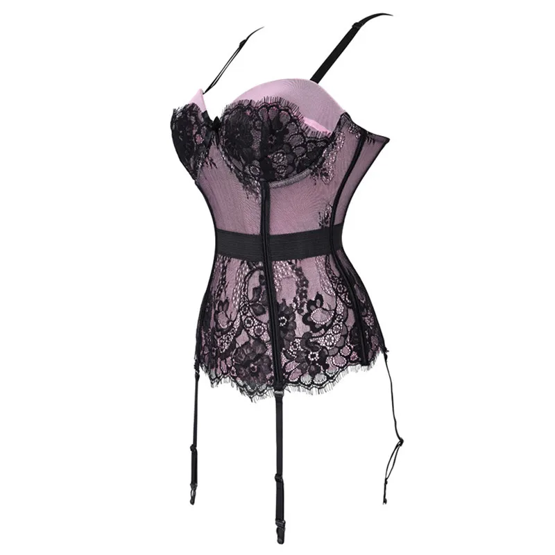 

Erotic Lingerie Women Sexy Lingerie Lace Nightwear Dress Embroidery Lace Sexy Straps Lady Corset Bustier Sleepwear Women