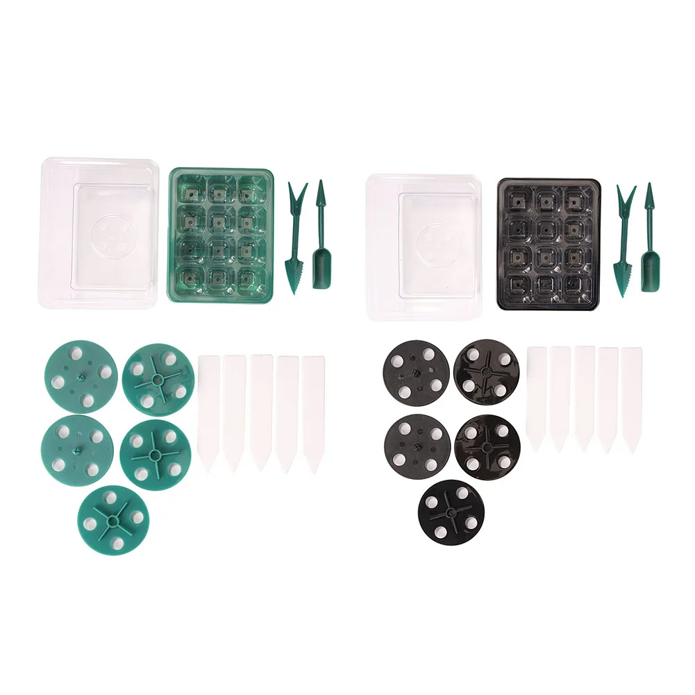 

12 Cells Seedling Trays Plant Nursery Pots Seed Starter Greenhouse Plant Germination Nursery Pot Grow Box