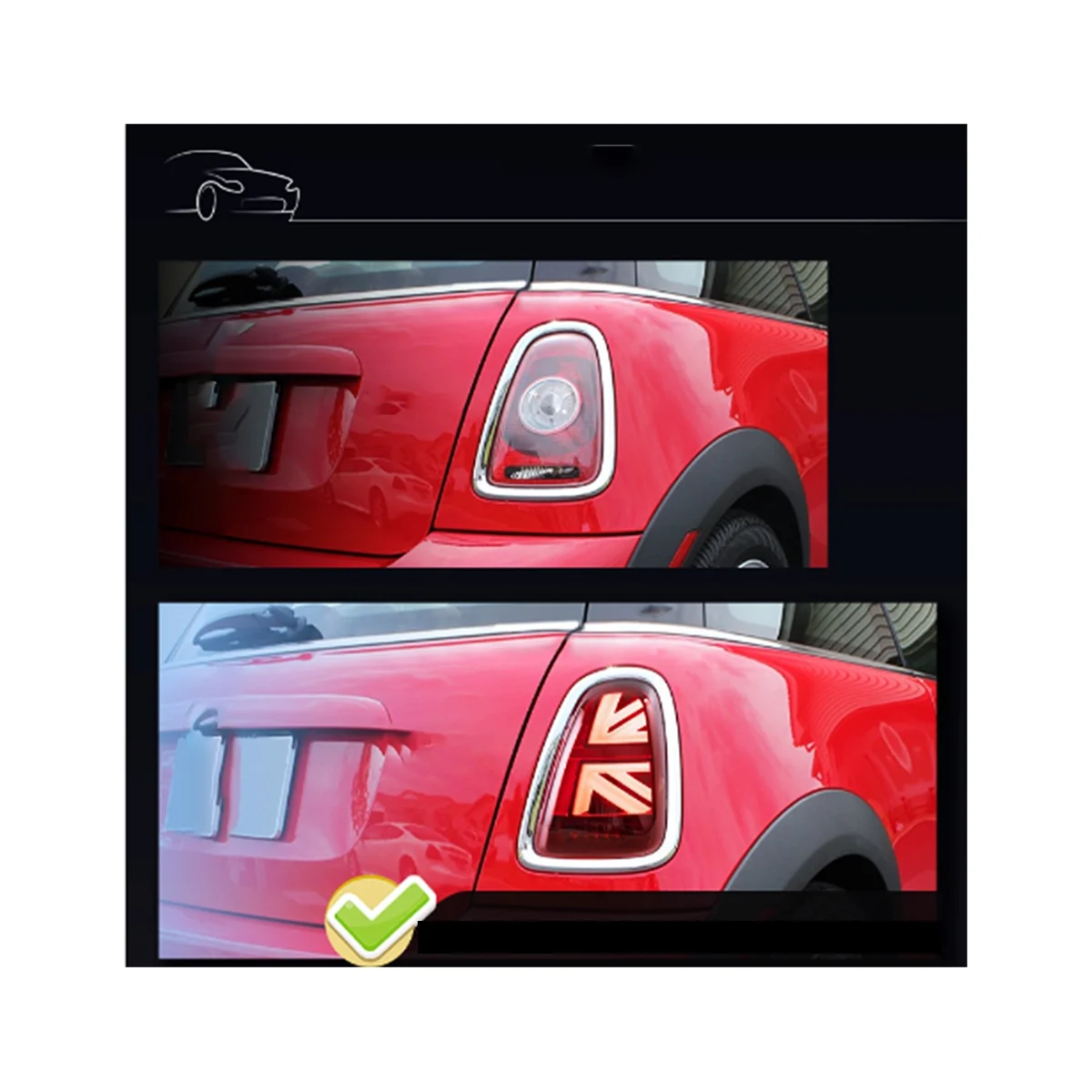 1 пара задний фонарь для BMW MINI R56 R57 R58 R59