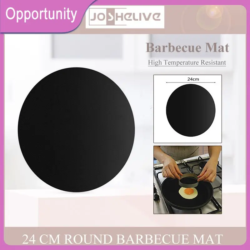 

5/10/15PCS Reusable Kitchen Baking Pad Round Shape Cooking Work Barbecue Baking Liners 24 Cm Fiberglass Cloth Pan Fry Liner