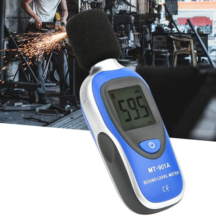 

MT-901A Digital Noise Tester Portable LCD Digital Sound Level Meter Noise Detector Tester Data Decibel Measurement 30-130dB